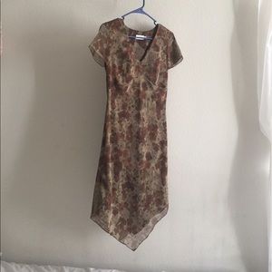 CDC petite dress short sleeve V-neck